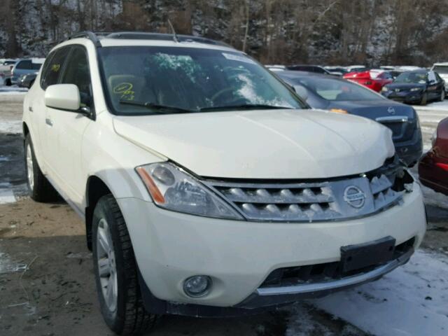 JN8AZ08W96W515656 - 2006 NISSAN MURANO SL WHITE photo 1