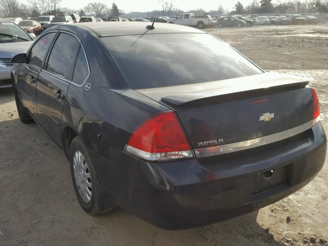 2G1WB58K069405029 - 2006 CHEVROLET IMPALA LS BLACK photo 3