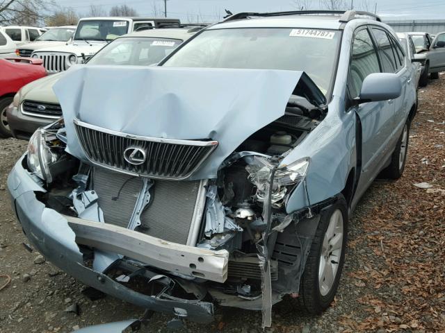 JTJHK31U482049506 - 2008 LEXUS RX 350 TEAL photo 2