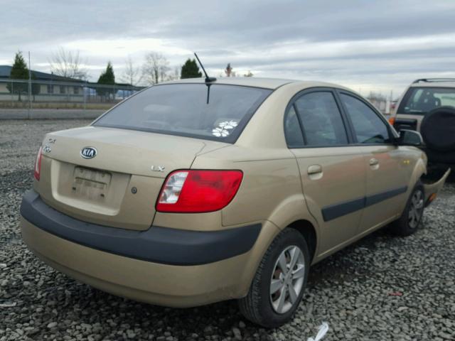 KNADE223496470660 - 2009 KIA RIO BASE GOLD photo 4