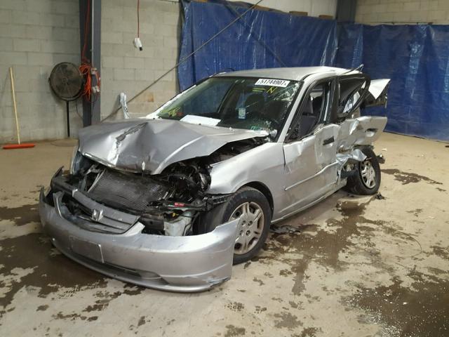 2HGES16531H582652 - 2001 HONDA CIVIC LX SILVER photo 2