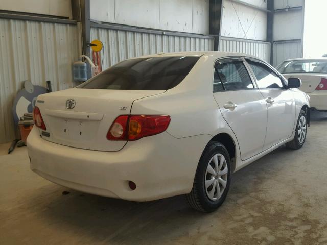 1NXBU40E29Z018355 - 2009 TOYOTA COROLLA BA WHITE photo 4