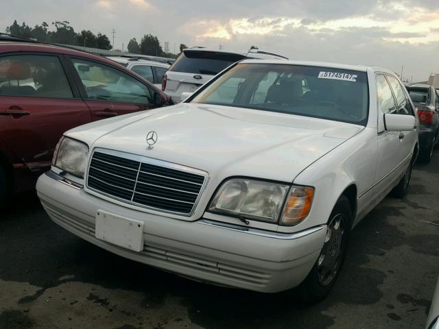 WDBGA43E4TA314290 - 1996 MERCEDES-BENZ S 420 WHITE photo 2