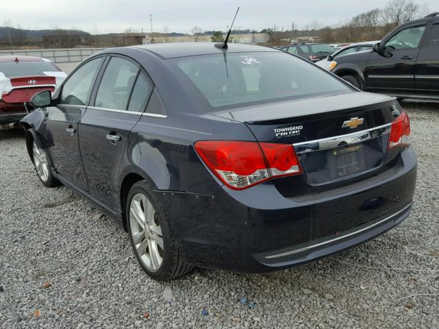 1G1PG5SB1E7274899 - 2014 CHEVROLET CRUZE LTZ BLUE photo 3