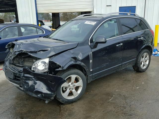 3GNAL3EK8ES615202 - 2014 CHEVROLET CAPTIVA LT BLACK photo 2