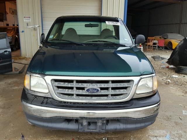 1FTZF1725YKA87249 - 2000 FORD F150 GREEN photo 9