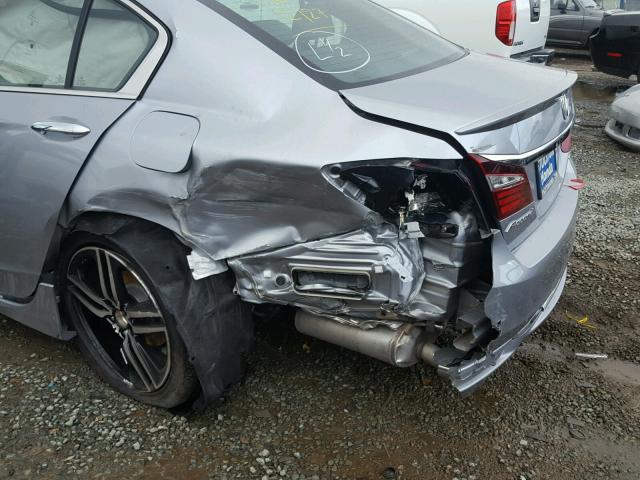 1HGCR2F59HA004038 - 2017 HONDA ACCORD SPO SILVER photo 9