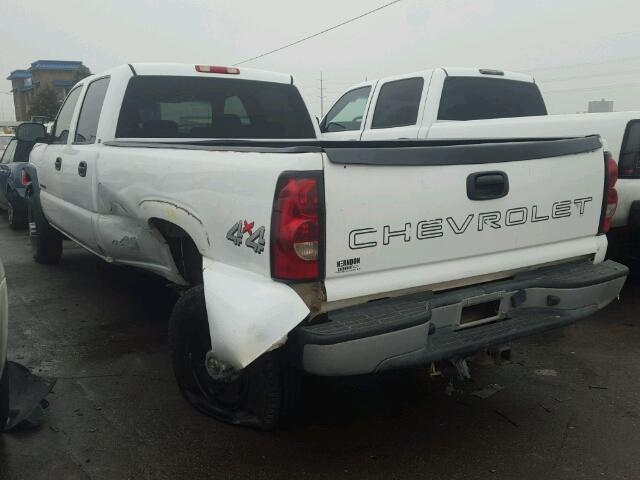 1GCHK23U65F953629 - 2005 CHEVROLET SILVERADO WHITE photo 3