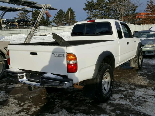 5TESN92NX1Z801110 - 2001 TOYOTA TACOMA XTR WHITE photo 4