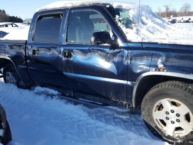 2GCEK13T551230754 - 2005 CHEVROLET SILVERADO BLUE photo 9