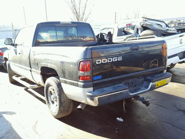 3B7HC12YXYG119006 - 2000 DODGE RAM 1500 BLACK photo 3