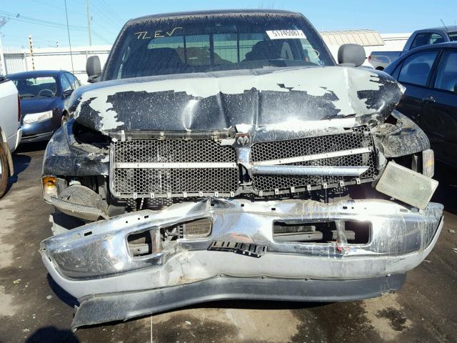 3B7HC12YXYG119006 - 2000 DODGE RAM 1500 BLACK photo 9