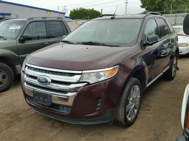 2FMDK3GC6BBB06429 - 2011 FORD EDGE SE MAROON photo 2