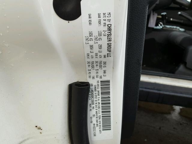 1J4RG4GK6AC156698 - 2010 JEEP COMMANDER WHITE photo 10