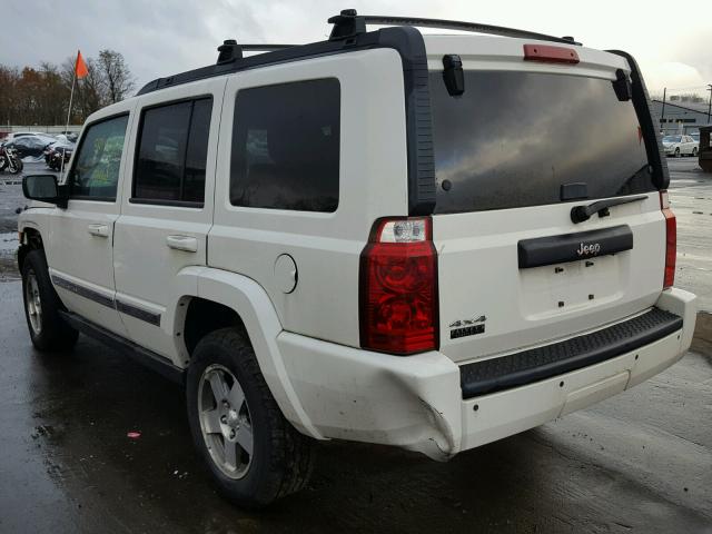 1J4RG4GK6AC156698 - 2010 JEEP COMMANDER WHITE photo 3