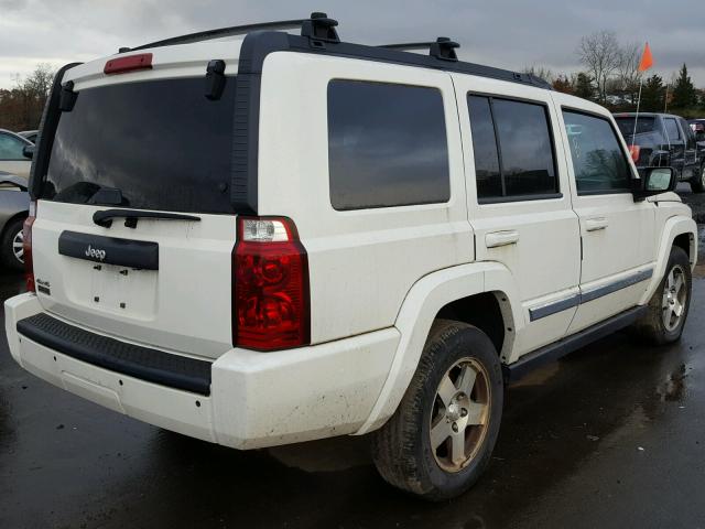 1J4RG4GK6AC156698 - 2010 JEEP COMMANDER WHITE photo 4