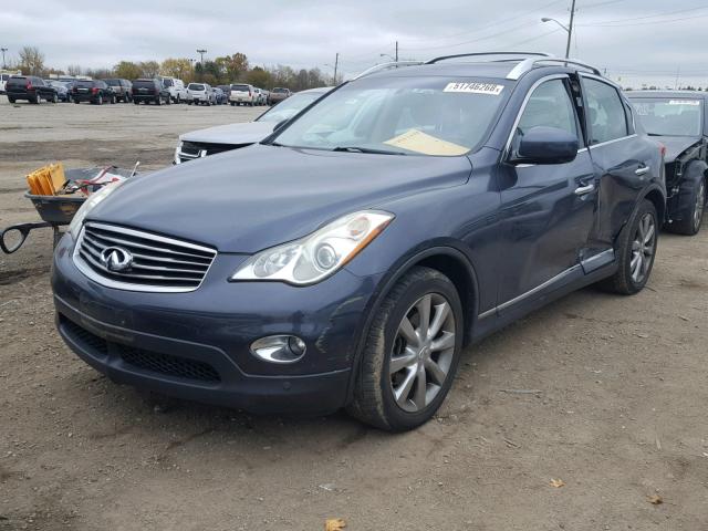 JN1AJ0HR2AM754678 - 2010 INFINITI EX35 BASE BLUE photo 2