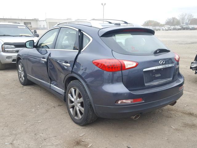 JN1AJ0HR2AM754678 - 2010 INFINITI EX35 BASE BLUE photo 3