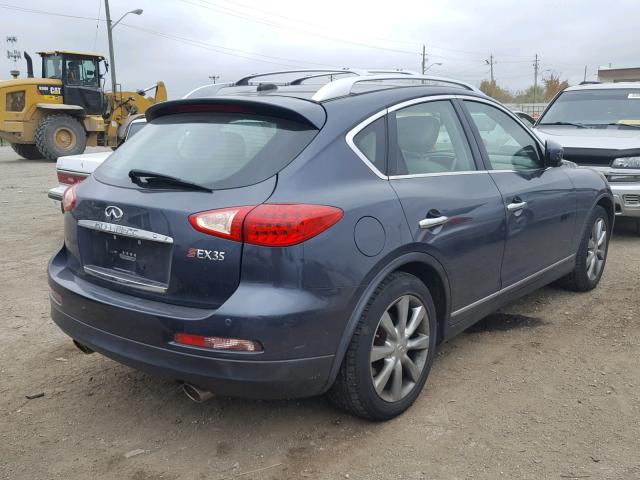 JN1AJ0HR2AM754678 - 2010 INFINITI EX35 BASE BLUE photo 4
