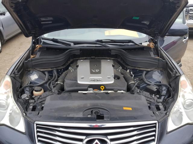 JN1AJ0HR2AM754678 - 2010 INFINITI EX35 BASE BLUE photo 7