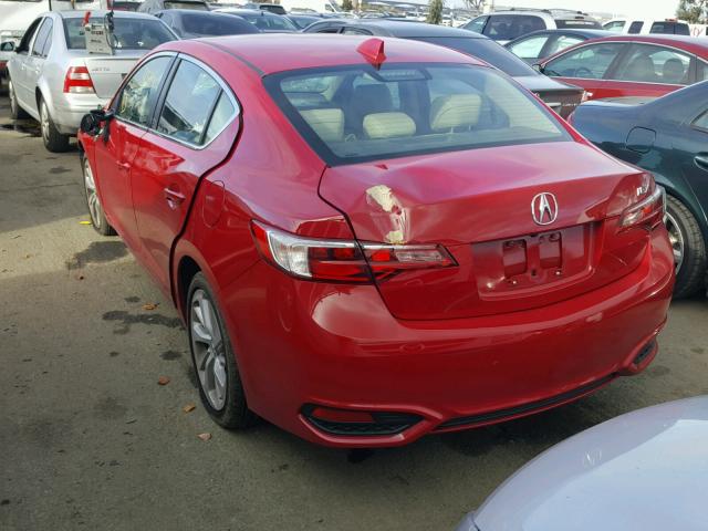 19UDE2F36HA009079 - 2017 ACURA ILX BASE RED photo 3