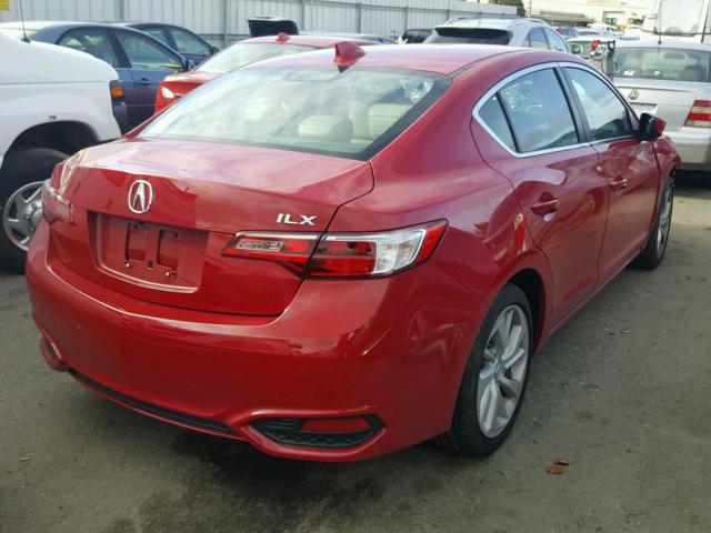 19UDE2F36HA009079 - 2017 ACURA ILX BASE RED photo 4