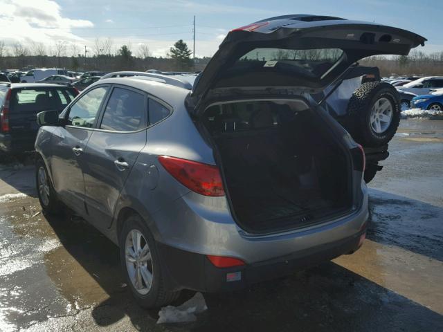 KM8JUCAC4DU611808 - 2013 HYUNDAI TUCSON GLS GRAY photo 3