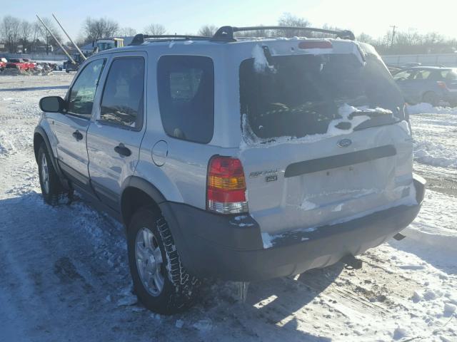 1FMYU04192KB16276 - 2002 FORD ESCAPE XLT GRAY photo 3