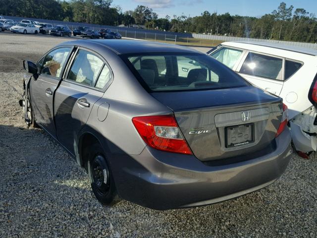 2HGFB2F86CH503126 - 2012 HONDA CIVIC EX GRAY photo 3