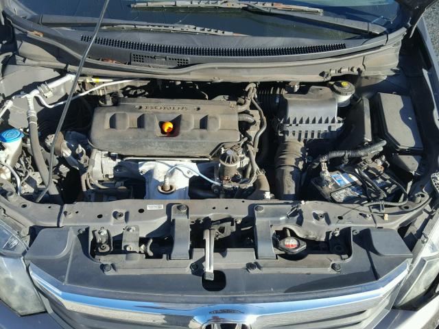 2HGFB2F86CH503126 - 2012 HONDA CIVIC EX GRAY photo 7