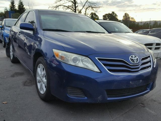 4T4BF3EK8BR130267 - 2011 TOYOTA CAMRY BASE BLUE photo 1