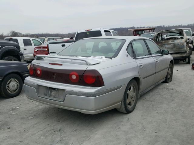 2G1WF55E819152747 - 2001 CHEVROLET IMPALA SILVER photo 4