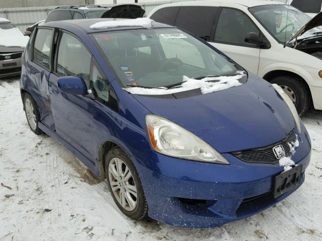 JHMGE88419S044773 - 2009 HONDA FIT SPORT BLUE photo 1