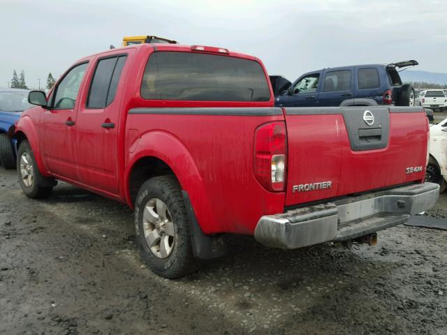 1N6AD07W19C425481 - 2009 NISSAN FRONTIER C RED photo 3