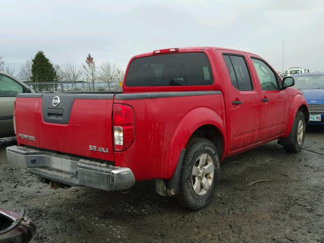 1N6AD07W19C425481 - 2009 NISSAN FRONTIER C RED photo 4