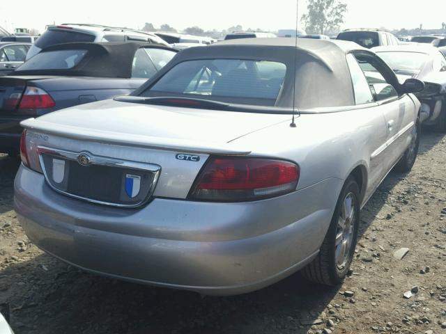 1C3EL75R84N340118 - 2004 CHRYSLER SEBRING GT SILVER photo 4