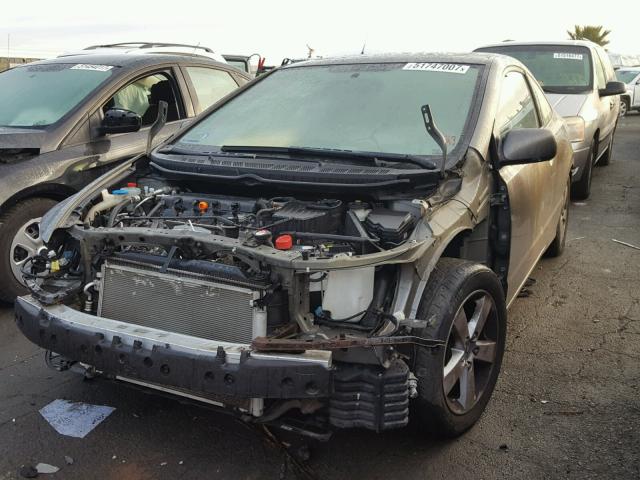 2HGFG12828H566510 - 2008 HONDA CIVIC EX GRAY photo 2