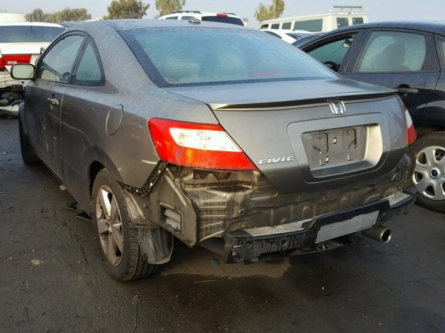 2HGFG12828H566510 - 2008 HONDA CIVIC EX GRAY photo 3