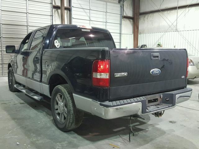 1FTRW12W98FA77925 - 2008 FORD F150 SUPER BLACK photo 3