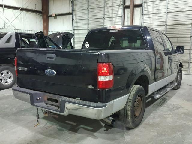 1FTRW12W98FA77925 - 2008 FORD F150 SUPER BLACK photo 4