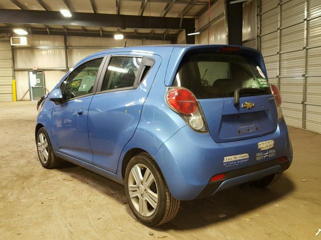 KL8CA6S91EC552792 - 2014 CHEVROLET SPARK LS BLUE photo 3