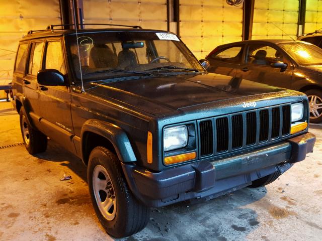 1J4FF68S9XL671090 - 1999 JEEP CHEROKEE S GREEN photo 1