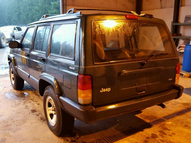 1J4FF68S9XL671090 - 1999 JEEP CHEROKEE S GREEN photo 3