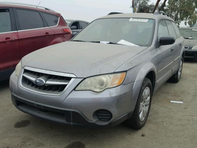 4S4BP60C886364205 - 2008 SUBARU OUTBACK SILVER photo 2