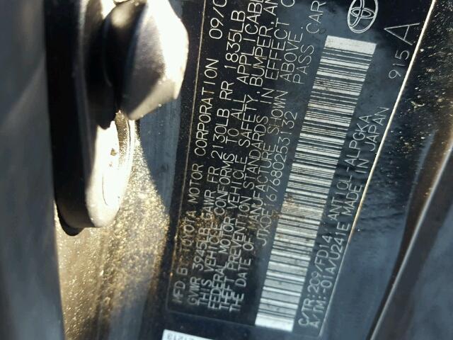 JTKDE167680253132 - 2008 TOYOTA SCION TC 黑色 照片 10