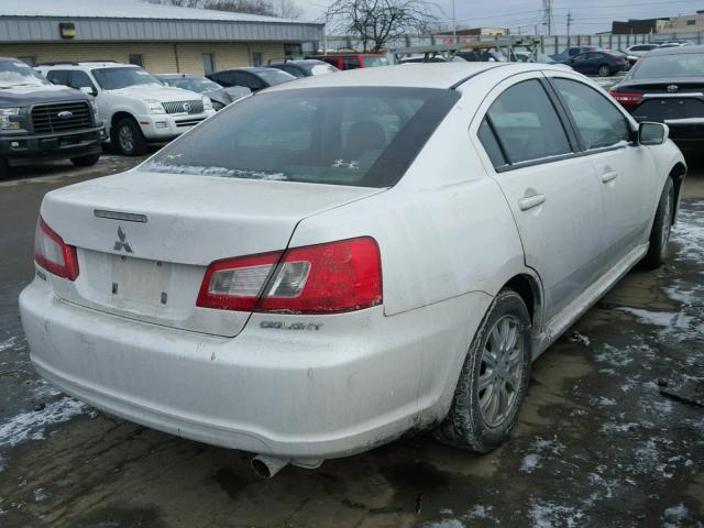 4A32B2FF0AE017165 - 2010 MITSUBISHI GALANT FE WHITE photo 4