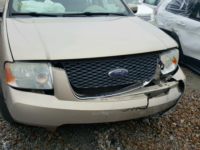 1FMZK02127GA11764 - 2007 FORD FREESTYLE TAN photo 9