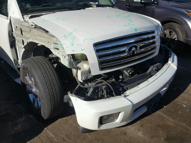 5N3AA08C54N804855 - 2004 INFINITI QX56 WHITE photo 9