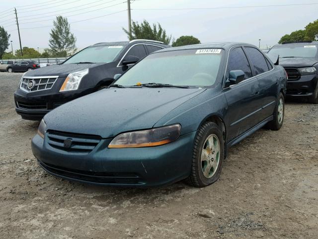 1HGCG16512A005532 - 2002 HONDA ACCORD EX GREEN photo 2