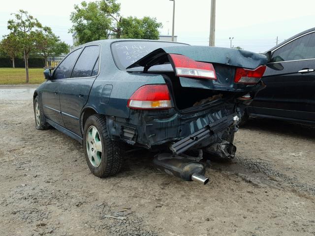 1HGCG16512A005532 - 2002 HONDA ACCORD EX GREEN photo 3